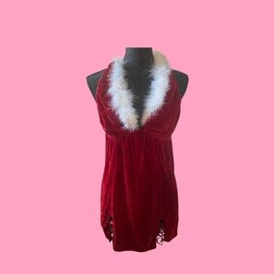 Mrs. Claus Christmas Lingerie Babydoll Size Large